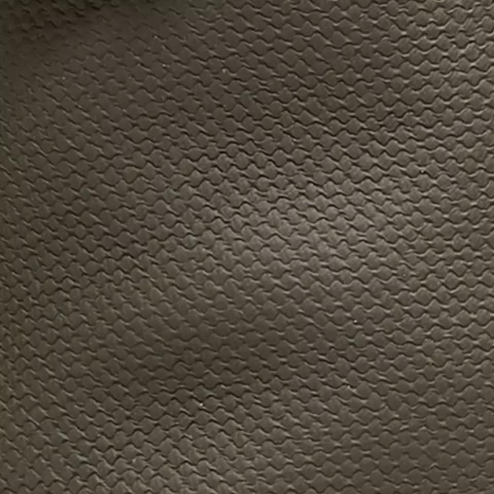 Dark brown coated canvas shoe material swatch