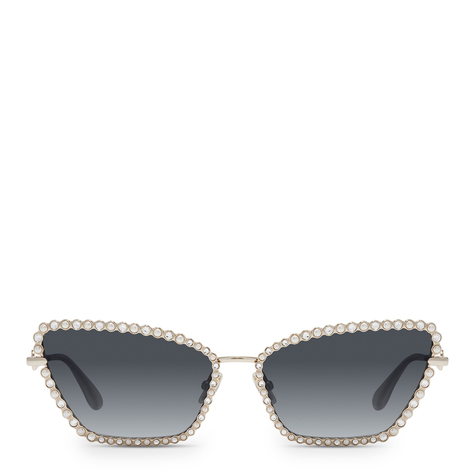 Square Cat Eye Limited-Edition Polarized Sunglasses Pearl Accents CHANEL Sunglasses: Square Sunglasses, acetate & glass pearls  main image 4