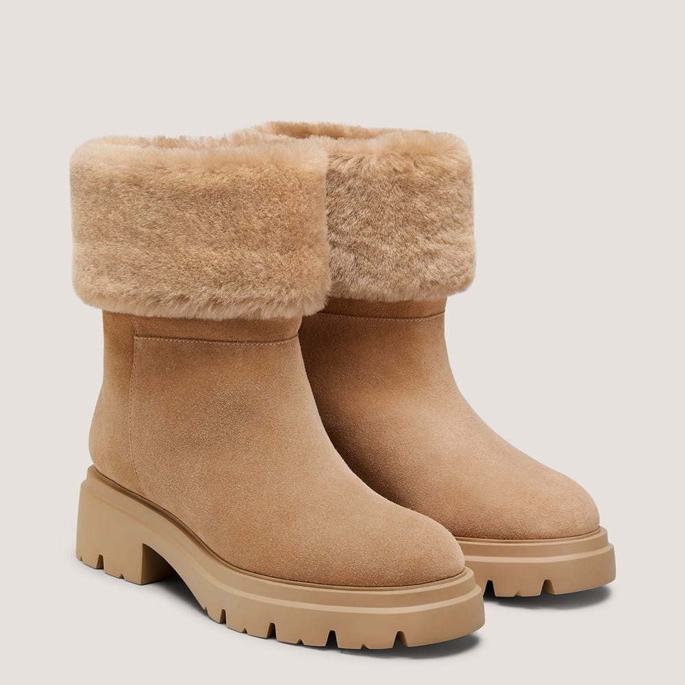 Hudson Shearling Bootie | Stuart Weitzman
