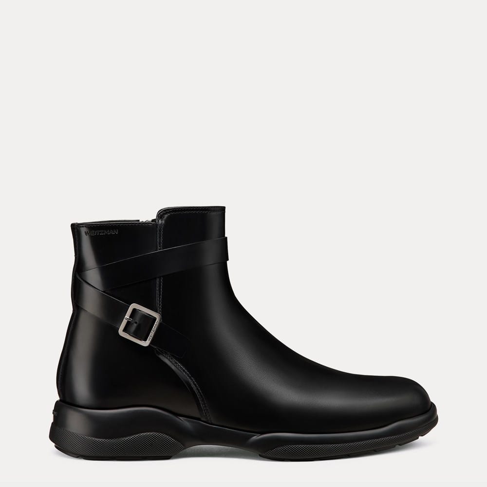 Stuart Weitzman Black Leather Chukka Boots Stuart Weitzman Soluxe Hudson 50MM Suede Chukka Boots | Saks  main image 2