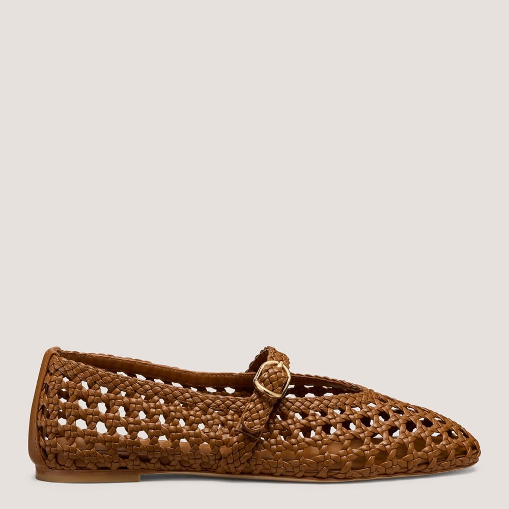 Prim Woven Mary Jane Flat