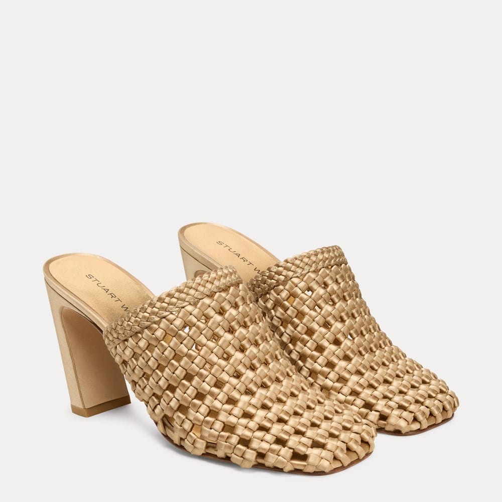 Marina Woven Mule 85 | Heels | Stuart Weitzman
