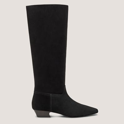 Chrystie Knee-High Moto Boot | Boots | Stuart Weitzman
