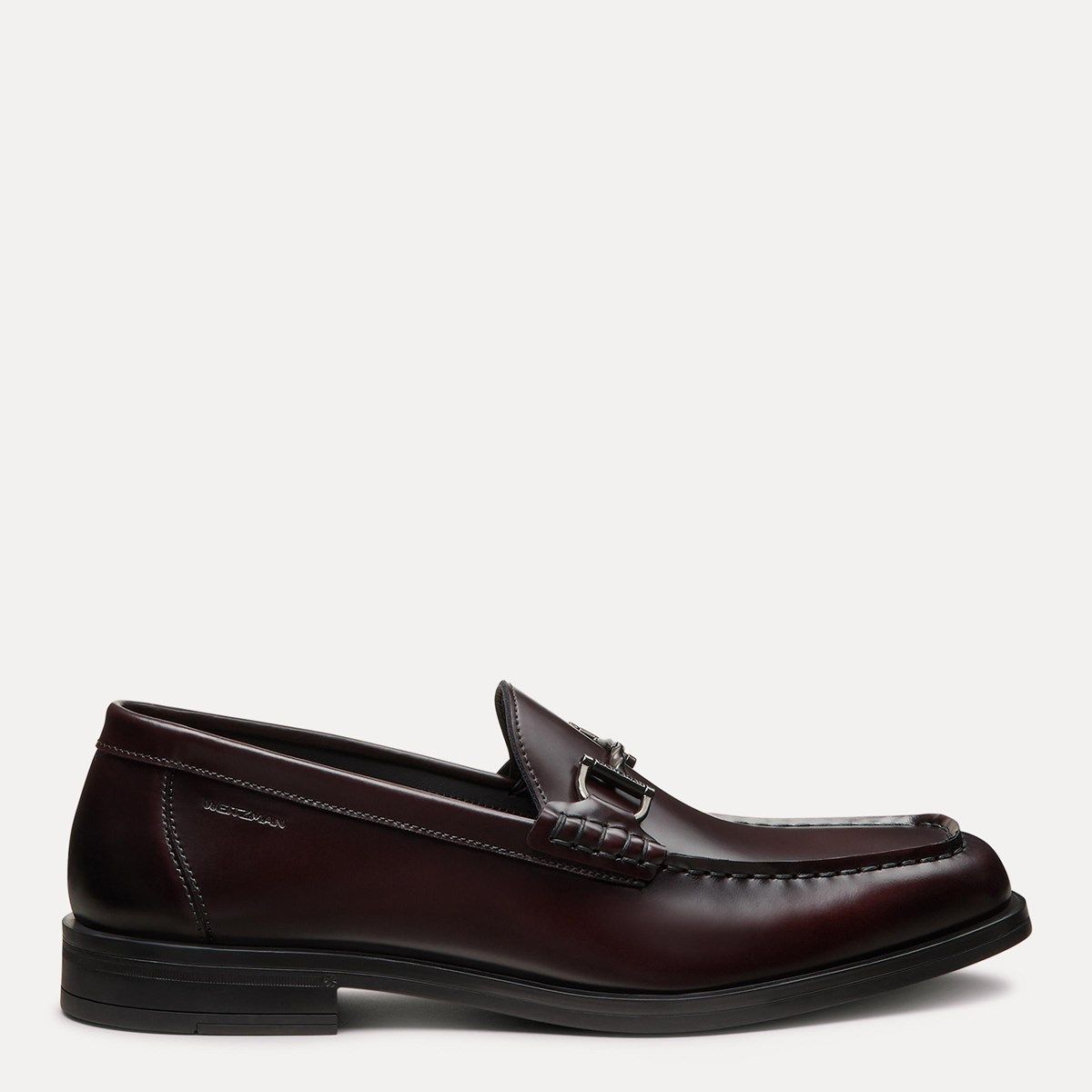 Stuart Weitzman Men\'s Leather Slip-On Loafers - Rich Brown Stuart Weitzman Simon Twistbit Leather Loafers | Saks Fifth  main image 2