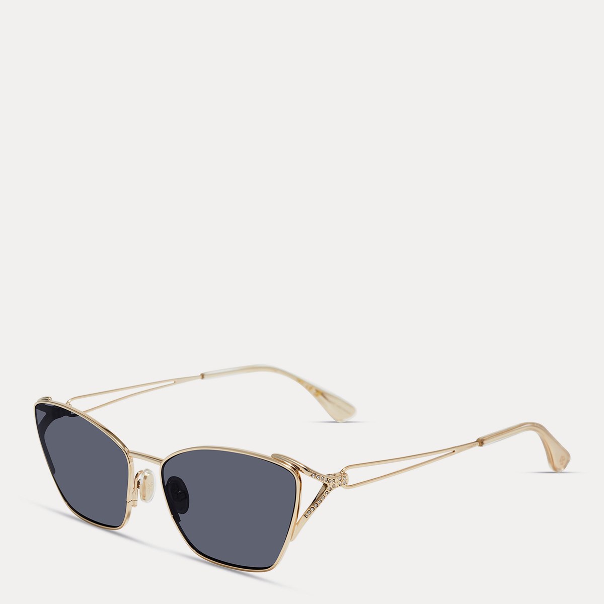 Cat-Eye Keyhole Metal Sunglasses | Stuart Weitzman display picture 3