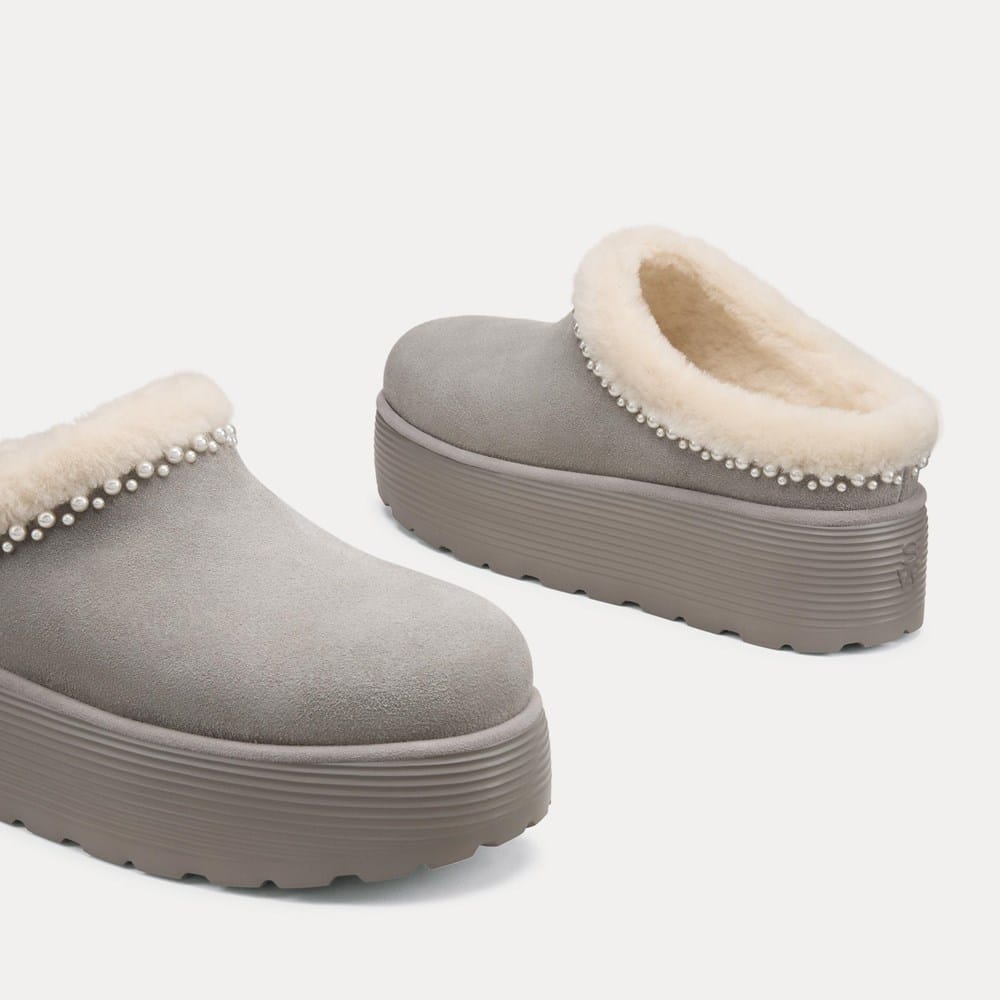 Nellie Pearl Flatform Mule | Flats | Stuart Weitzman