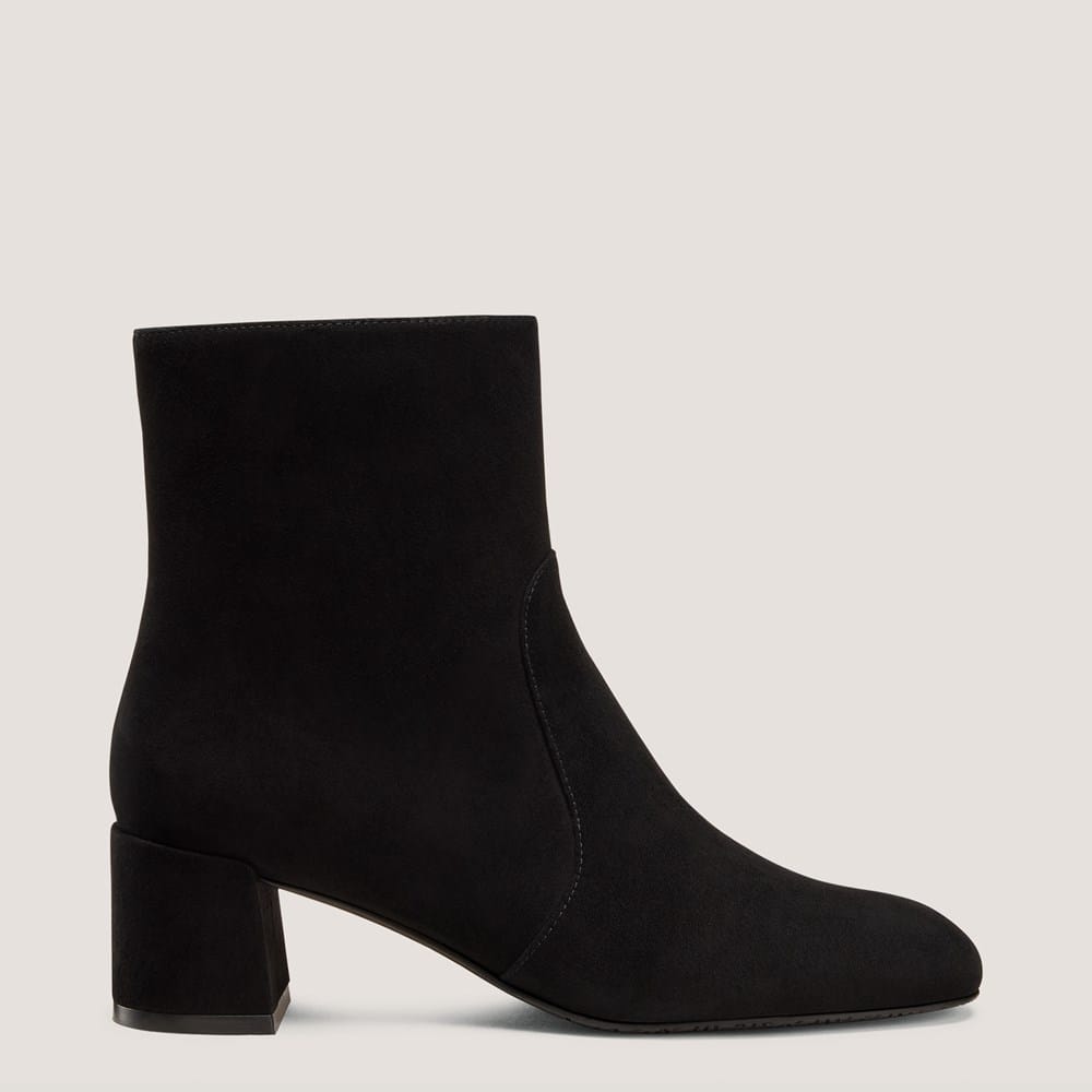Maeve Zip Block-Heel Bootie| Boots | Stuart Weitzman