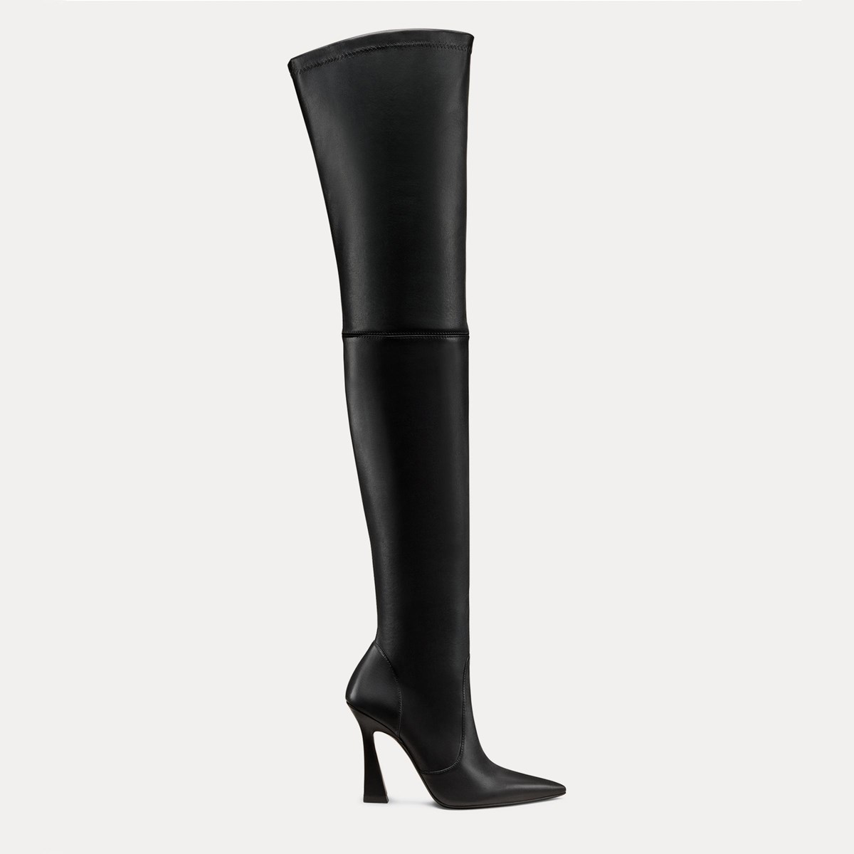 Stuart Weitzman Women’s Black Over the Knee Boots for Spring STUART WEITZMAN 5050 Lift leather and stretch over-the-knee  main image 2